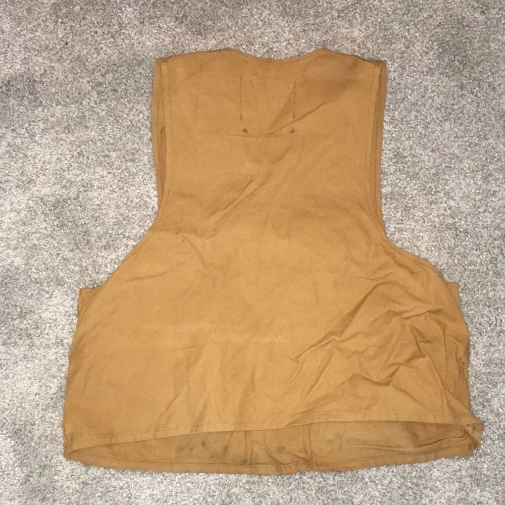 Vintage Bobcat by Duxbak Skeet Shooting shotgun Shell Trap vest kid youth cotton